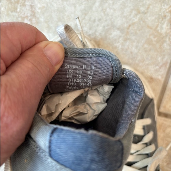 Sperry gray canvas top sider boys size 1 - Picture 5 of 5